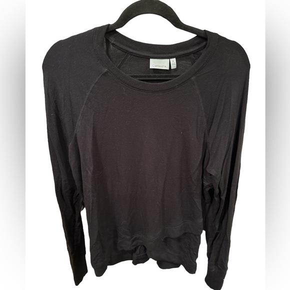 Athleta Light Sweater in Black Sz Med Very Good - Picture 1 of 3
